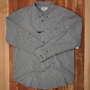 🔥NWT Billabong Men Long Sleeve Button Down Shirts